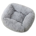 Plush Pet Bed with Removable Cover - Soft Calming Dog & Cat Bed