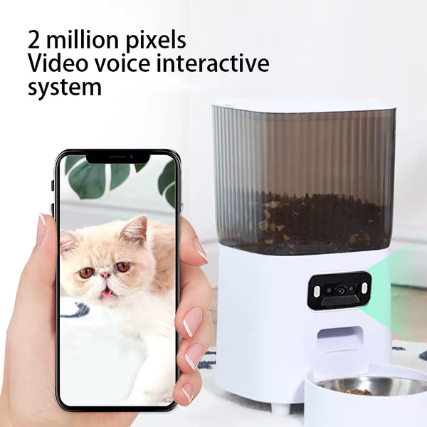 Smart Pet Feeder with Camera – 5L Auto Food Dispenser